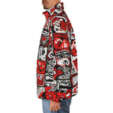 Down-Padded Puffer Jacket Pop-Art Style