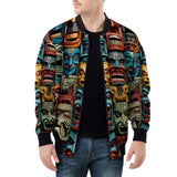 Bomber Jacket Aztec Art Masks