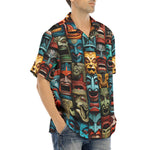 Hawaiian Shirt Aztec Art Masks