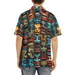 Hawaiian Shirt Aztec Art Masks