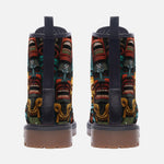 Leather Boots Aztec Art Masks