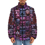 Down-Padded Puffer Jacket Masks and Totems