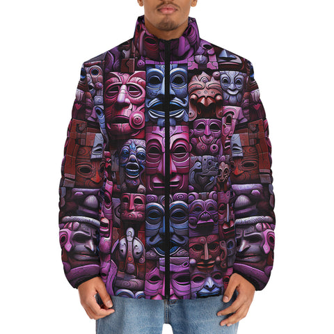 Down-Padded Puffer Jacket Masks and Totems