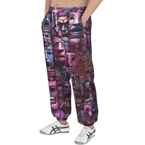 Men's Sweatpants Masks and Totems