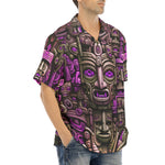 Hawaiian Shirt Surrealistic Masks Art