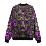 Bomber Jacket Surrealistic Masks Art