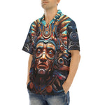 Hawaiian Shirt Art of Mayan Gods