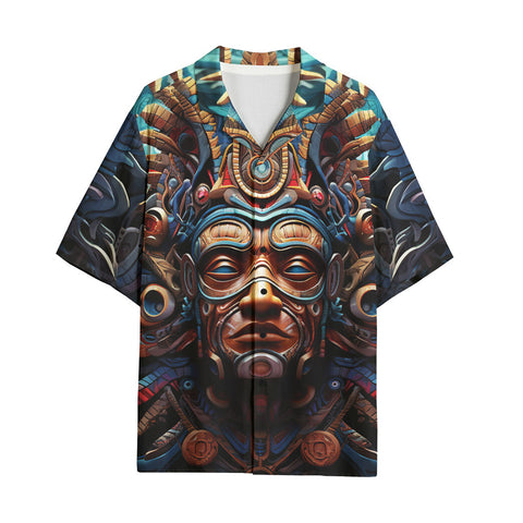 Hawaiian Shirt Art of Mayan Gods