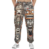Men's Sweatpants Cartoon Robots Art