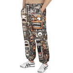 Men's Sweatpants Cartoon Robots Art