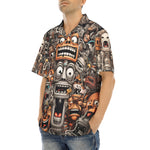 Hawaiian Shirt Cartoon Robots Art