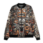 Bomber Jacket Cartoon Robots Art