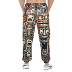 Men's Sweatpants Cartoon Robots Art