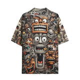 Hawaiian Shirt Cartoon Robots Art