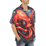 Hawaiian Shirt Red Octopus in Space