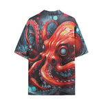 Hawaiian Shirt Red Octopus in Space