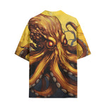 Hawaiian Shirt Golden Octopus Art