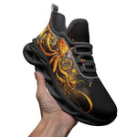 Sports Sneakers Orange Octopus with Splatters