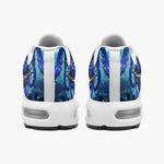 Air Cushion Sneakers Blue Octopus with Tentacles