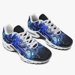 Air Cushion Sneakers Blue Octopus with Tentacles