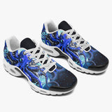 Air Cushion Sneakers Blue Octopus with Tentacles