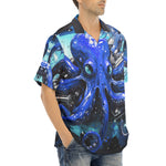 Hawaiian Shirt Blue Octopus with Tentacles