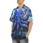 Hawaiian Shirt Blue Octopus with Tentacles