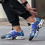 Air Cushion Sneakers Blue Octopus with Tentacles