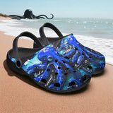 Classic Clogs Blue Octopus with Tentacles
