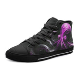 High-Top Canvas Shoes Pink Octopus