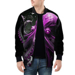 Bomber Jacket Pink Octopus