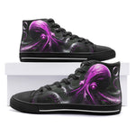 High-Top Canvas Shoes Pink Octopus