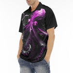 Men's Polo Shirt Pink Octopus