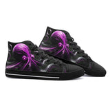 High-Top Canvas Shoes Pink Octopus