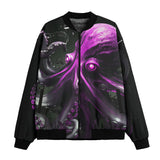 Bomber Jacket Pink Octopus