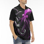 Men's Polo Shirt Pink Octopus