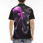 Men's Polo Shirt Pink Octopus