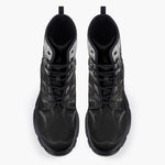 Casual Leather Chunky Boots Skull of Giant Octopus