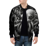 Bomber Jacket Futuristic Octopus