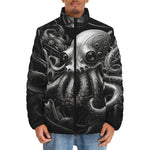 Down-Padded Puffer Jacket Futuristic Octopus