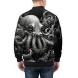 Bomber Jacket Futuristic Octopus