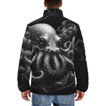 Down-Padded Puffer Jacket Futuristic Octopus