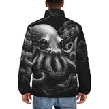 Down-Padded Puffer Jacket Futuristic Octopus