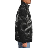 Down-Padded Puffer Jacket Futuristic Octopus