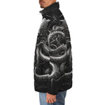 Down-Padded Puffer Jacket Futuristic Octopus