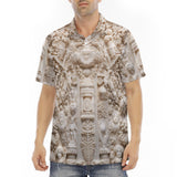 Men's Polo Shirt Embroidered Neoclassical Sculptures