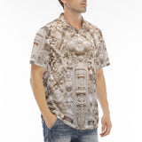 Men's Polo Shirt Embroidered Neoclassical Sculptures