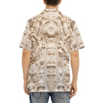 Hawaiian Shirt Embroidered Neoclassical Sculptures