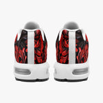 Air Cushion Sneakers Red Flowers Embossed Art Print