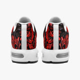 Air Cushion Sneakers Red Flowers Embossed Art Print